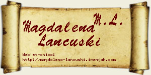 Magdalena Lančuški vizit kartica